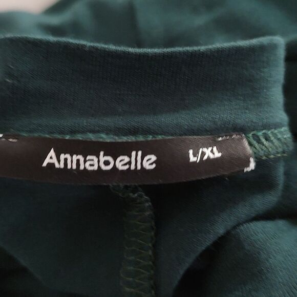 Annabelle  Flowy High Low Maxi Tunic Top  Duster  deep forest green  Sz L XL - Picture 7 of 8